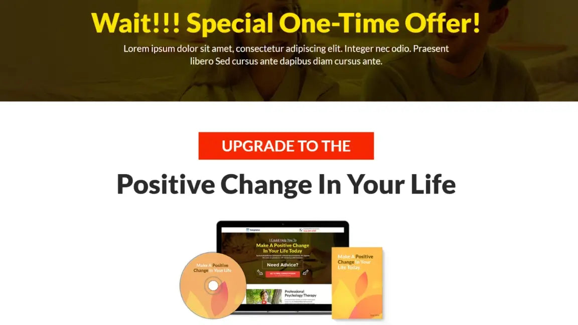 Psychology Therapy & Life Coaching - Upsell
