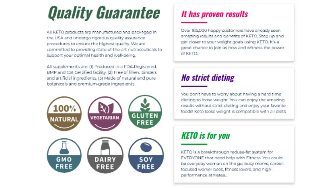 Healthy Launch Program - Quality Guarantee