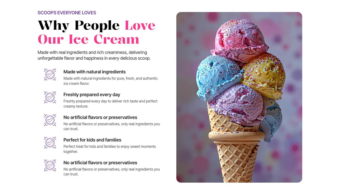 Why People love our ice cream