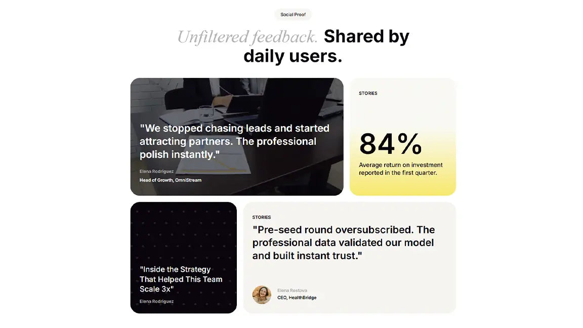 Lead Generation Funnel for Business Growth - Social Proof