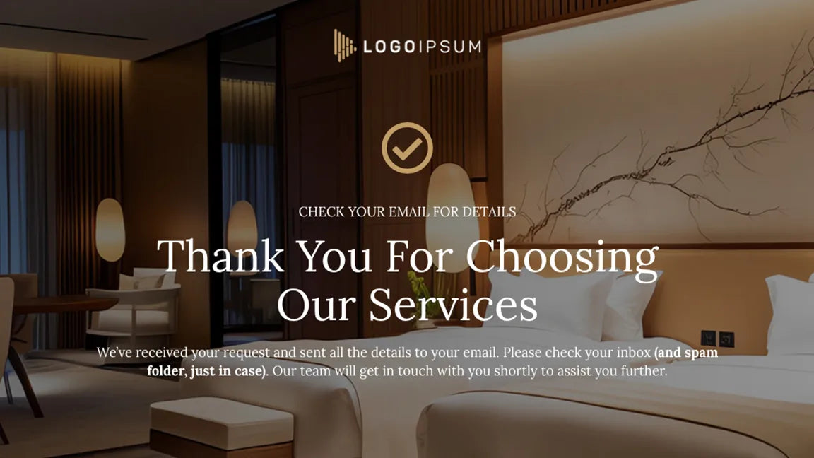 Thank You for Choosing - Luxury Hotels Booking 