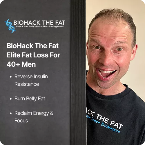 Success story banner for Biohack The Fat highlighting the health and wellness brand featured in the CF Funnels portfolio