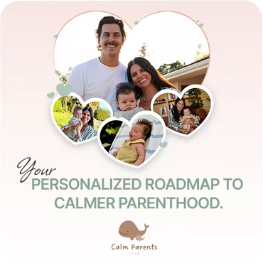 Calm Parents Club parenting support platform success story banner featuring subscription, booking, and automation improvements by CF Funnels.