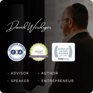 Success story banner for David Werdiger showcasing his advisory and consulting brand, used in the CF Funnels project portfolio.