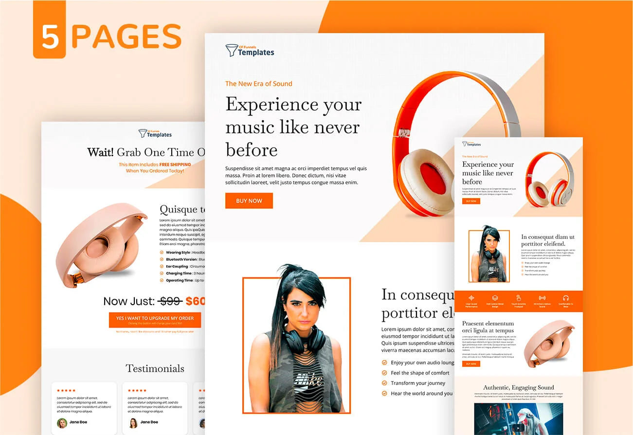 Musical Product Launch ClickFunnels Template