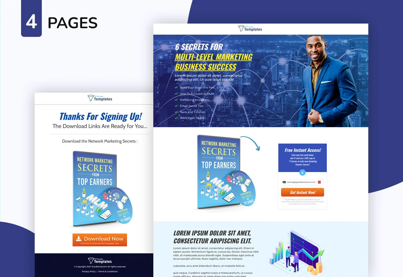 Multi-level Marketing Free Sales Funnel Template