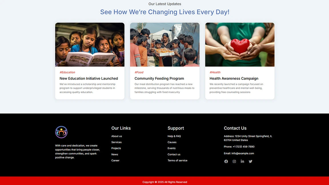 Latest Updates - Charity Fundraising & Community Support