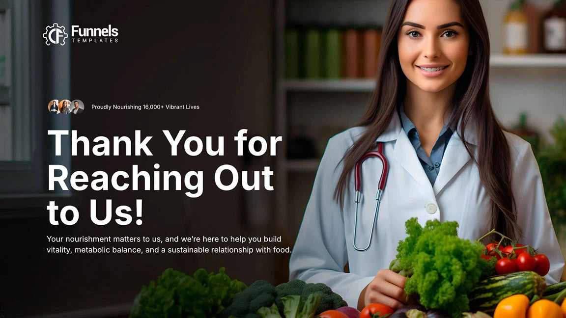 Nutrition Coaching - Thank You for Reaching Out