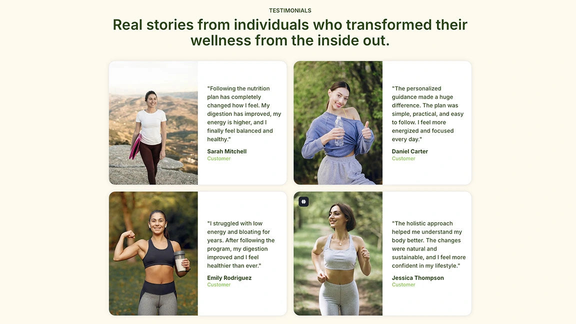 Nutrition Coaching - Real Stories