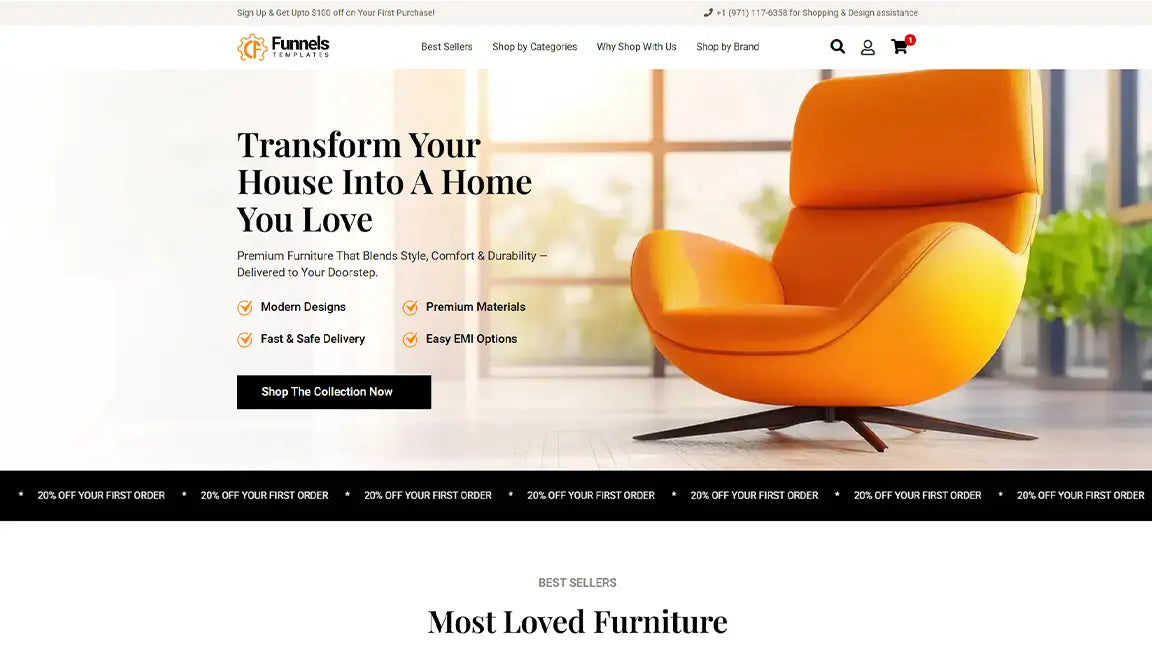 Online Furniture Store - Banner