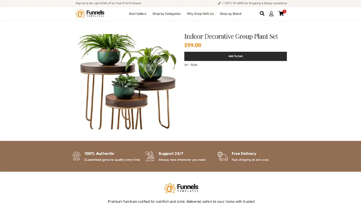 Online Furniture Store - Product Details