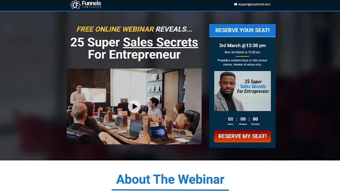 Sales Secrets For Entrepreneur - Online Training & Course Sales