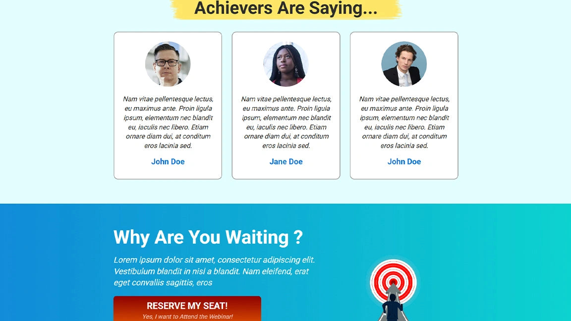 What Achievers are Saying - Online Training & Course Sales