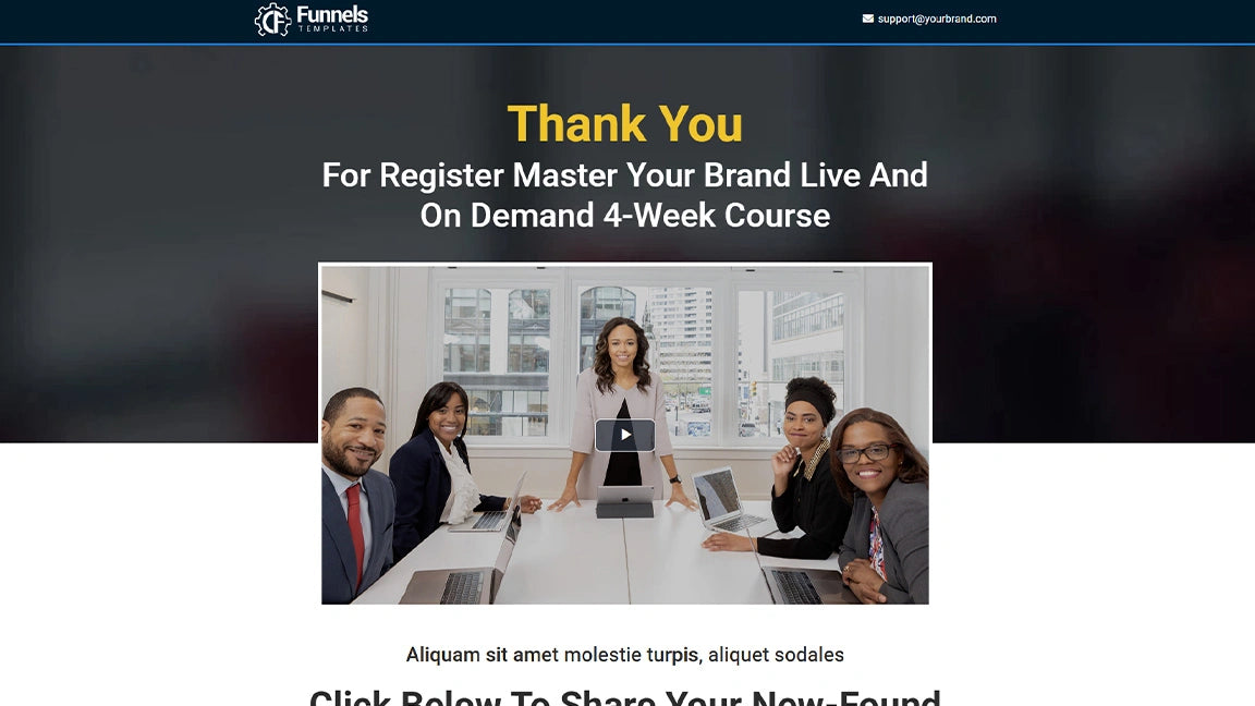 Register Master Your Brand Live - Online Training & Course Sales
