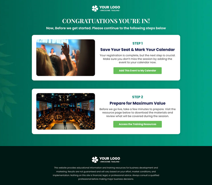 Online Yoga Courses Funnel GHL - Thank You