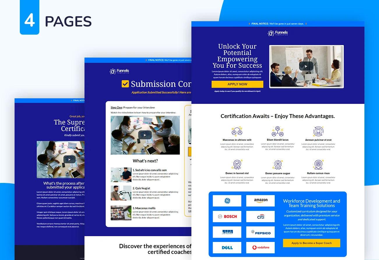 success-oriented templates