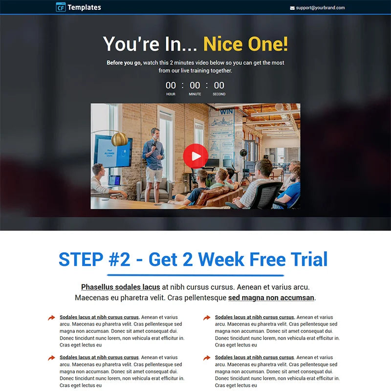 Webinar Confirmation