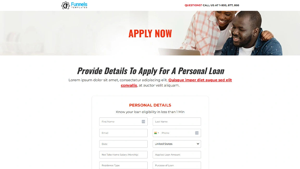 Apply Now - Personal Loan Application