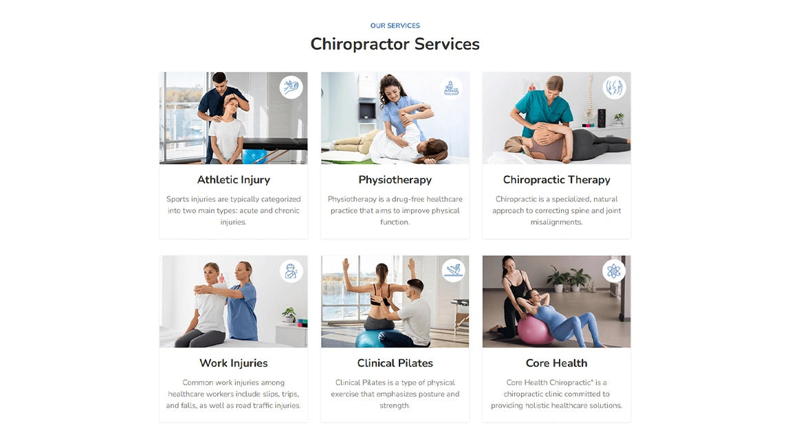 Chiropractor Services - Physiotherapy & Wellness Clinic