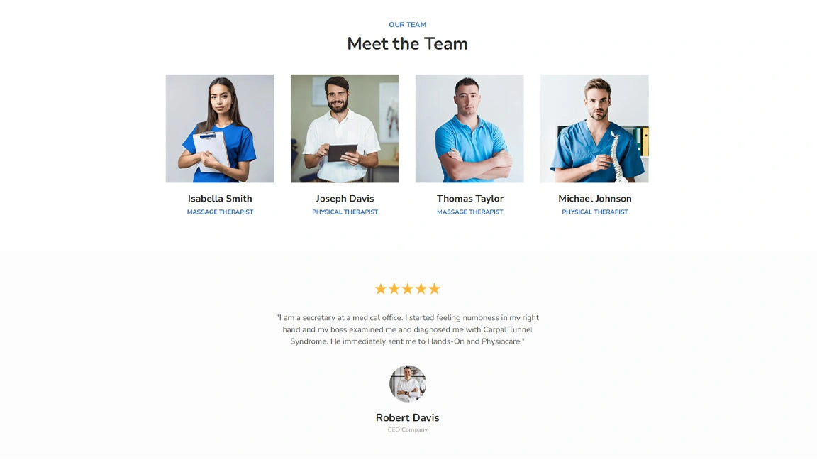 Our Team - Physiotherapy & Wellness Clinic
