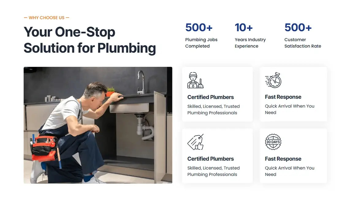 Plumbing Service Funnel for Local Service Businesses - Why Choose Us