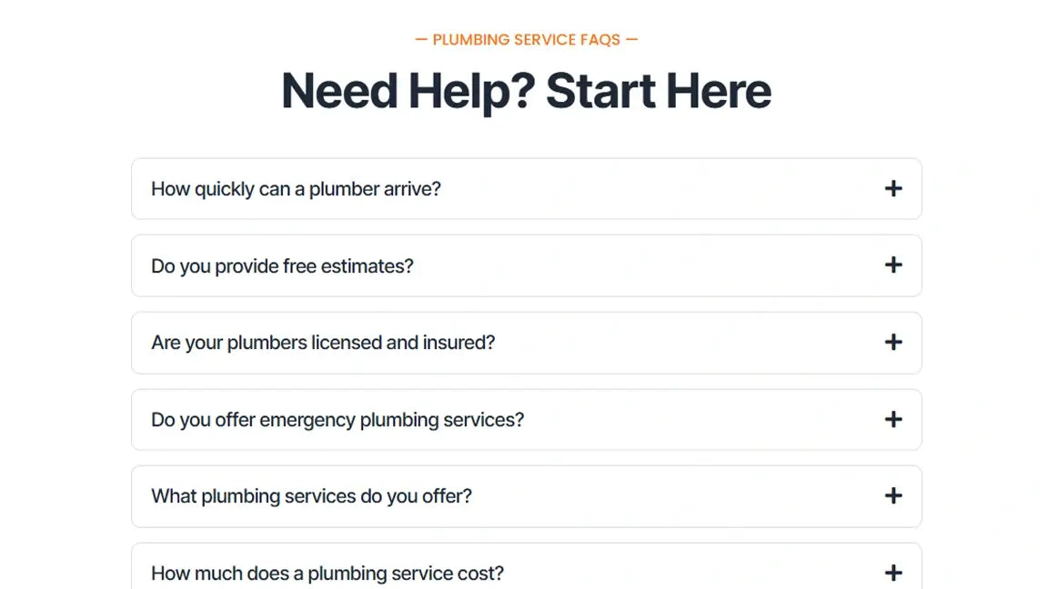 Plumbing Service Funnel for Local Service Businesses - FAQ