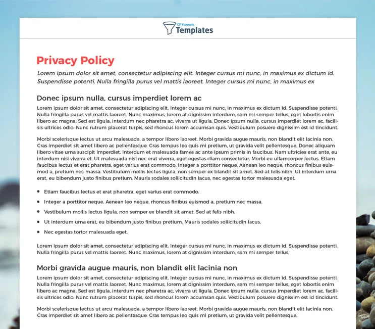 Free Yoga - Privacy Policy