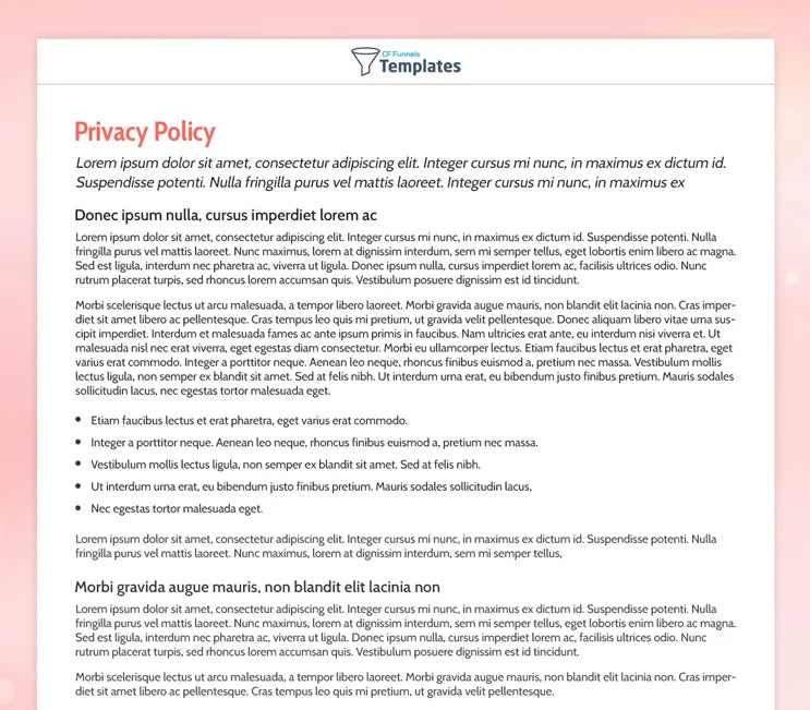 Free Skincare - Privacy Policy