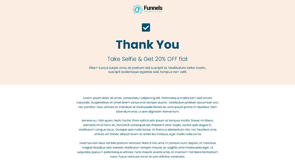 SaaS Funnel for Project Management Software - Thank You Page