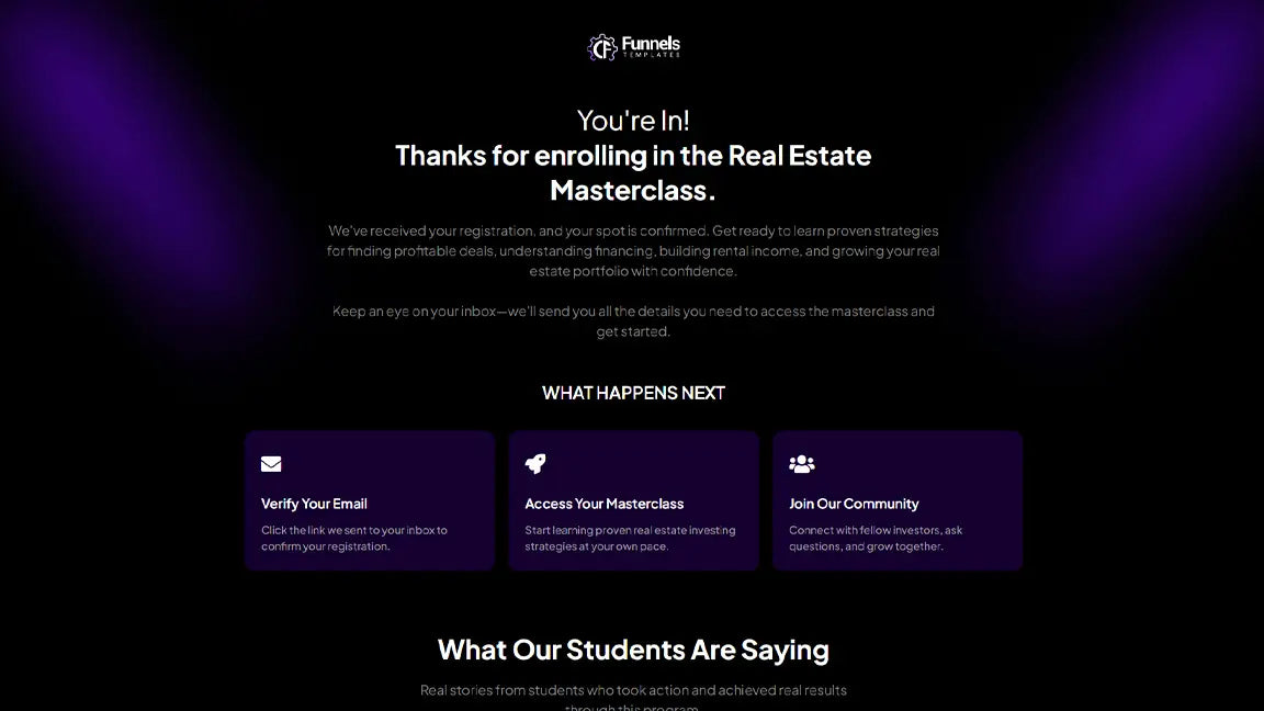 Real Estate Investing - Thank You