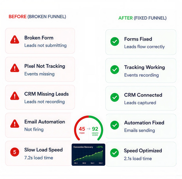 Funnel Fix Service That Rescues Lost Leads in 5–7 Days