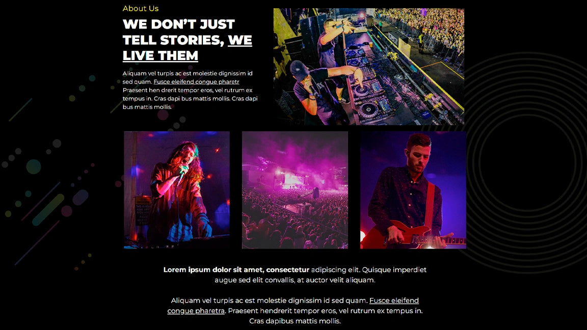 Rock Concert Event Music Festival Ticket Sales - About Us