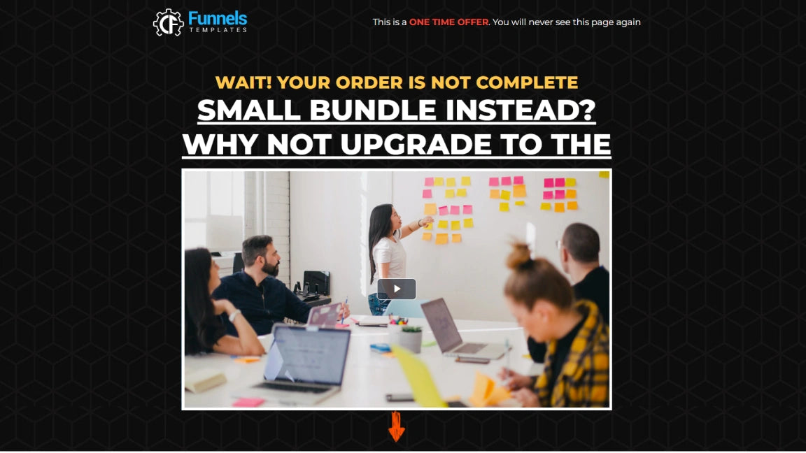 Sales Funnel for Design Agency - Downsell