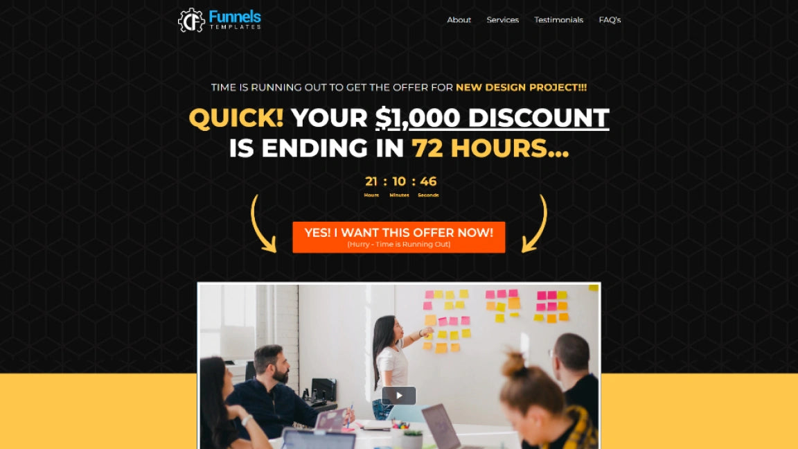 Sales Funnel for Design Agency - Optin