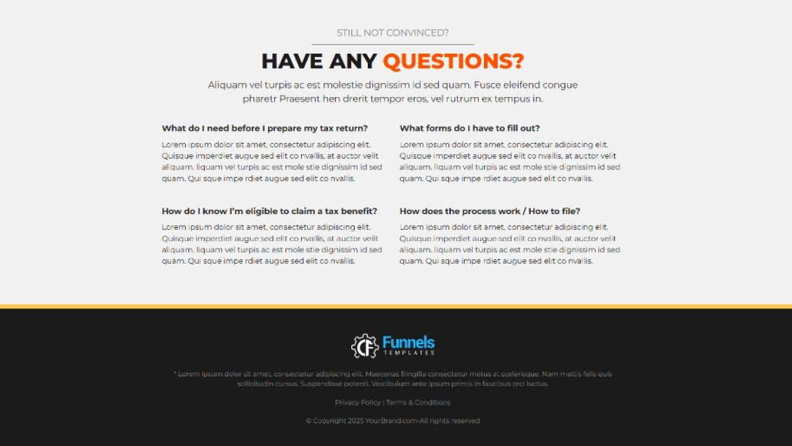 Sales Funnel for Design Agency - FAQs