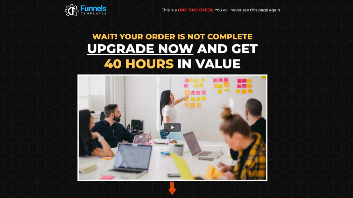 Sales Funnel for Design Agency - Upsell
