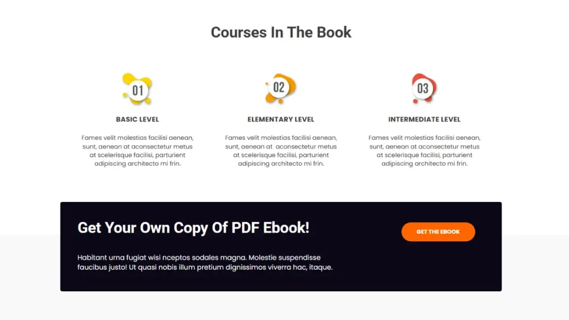 Sales Funnel for Digital eBook - Courses