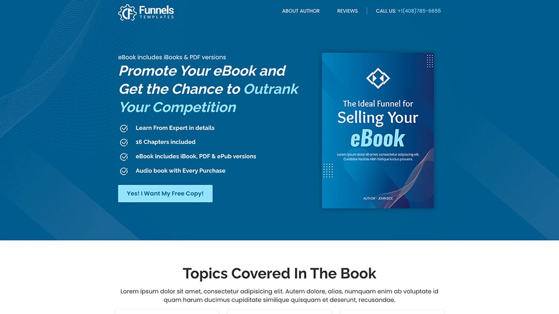 Sales Funnel for eBook Marketing - Optin