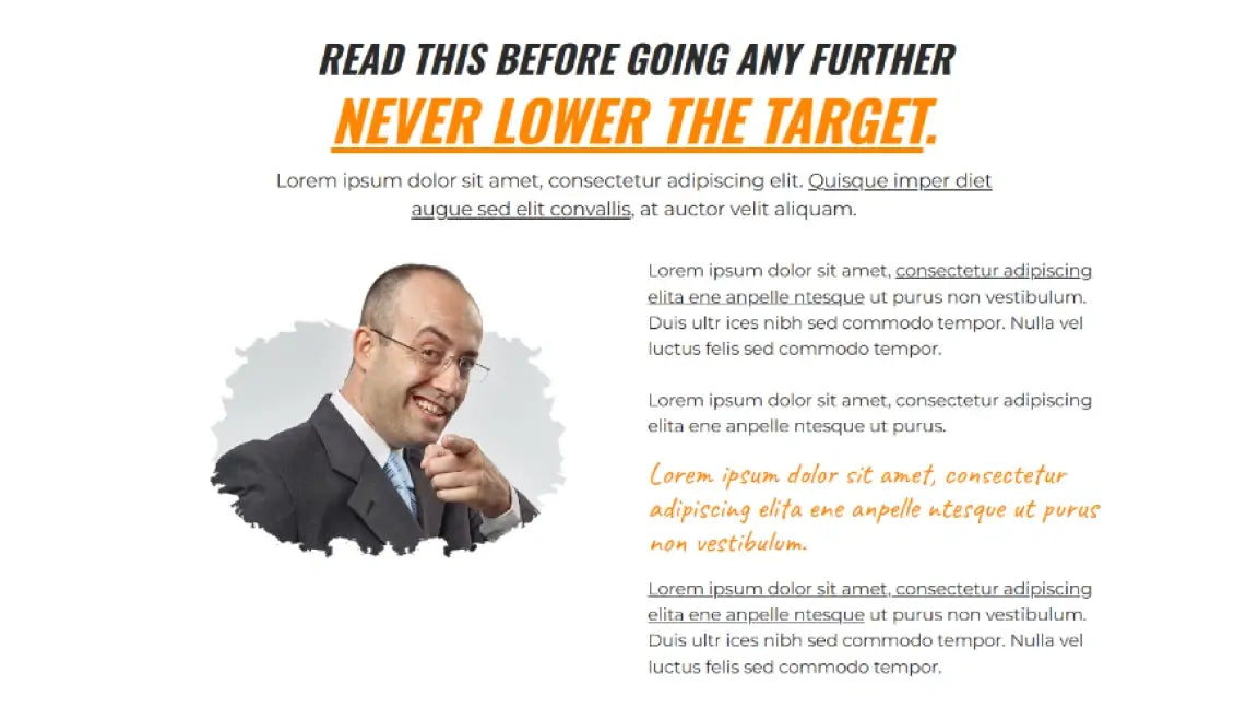ClickFunnels 2.0 Lead Generation Funnel for Business Coaching - Never Lower The Target