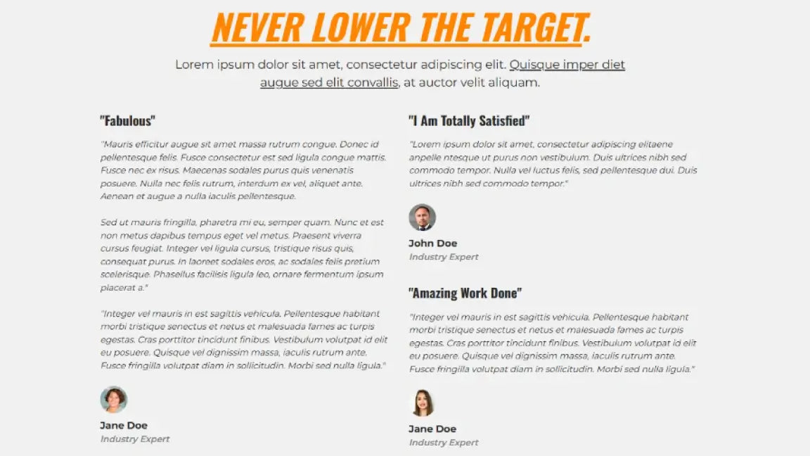 ClickFunnels 2.0 Lead Generation Funnel for Business Coaching - Tesimonials