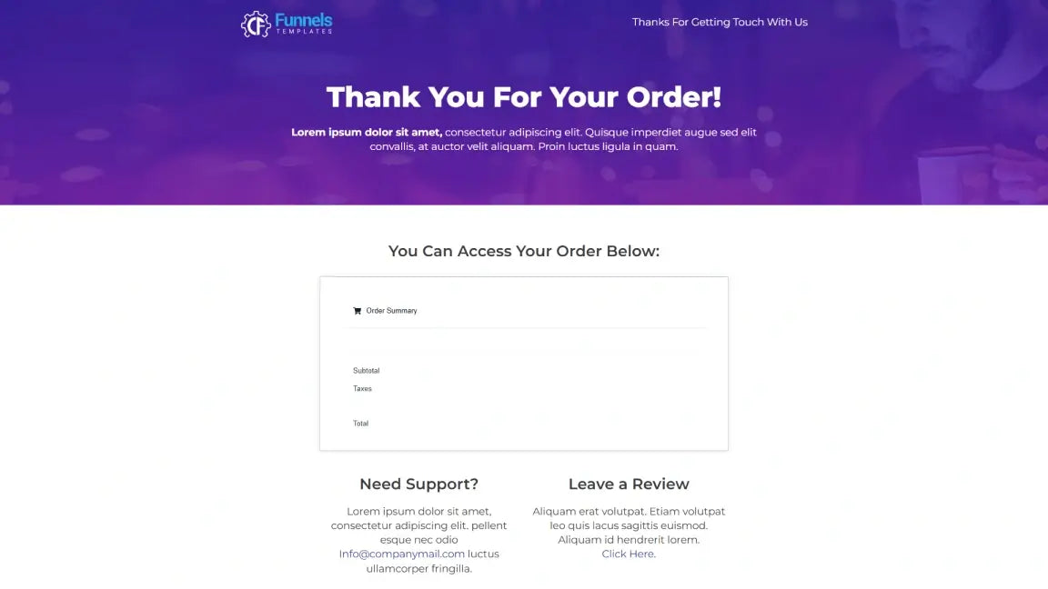 Training and Coaching Funnel - Thank You