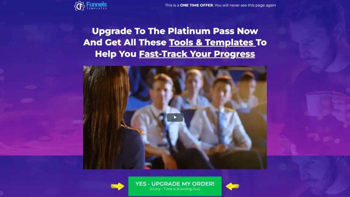 Training and Coaching Funnel - Upsell