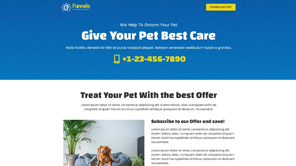 sales-funnel-for-pet-care-subscription-offer-downsell-page