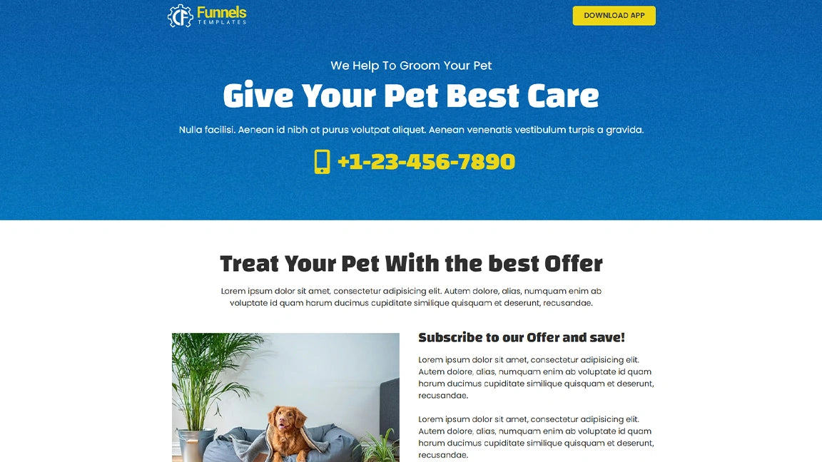 sales-funnel-for-pet-care-subscription-offer-upsell-page