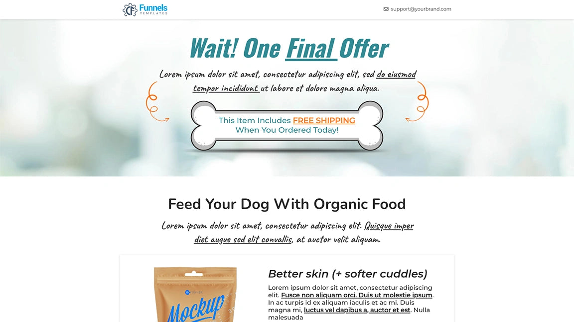 sales-funnel-for-pet-food-dog-food-Upsell-2-page