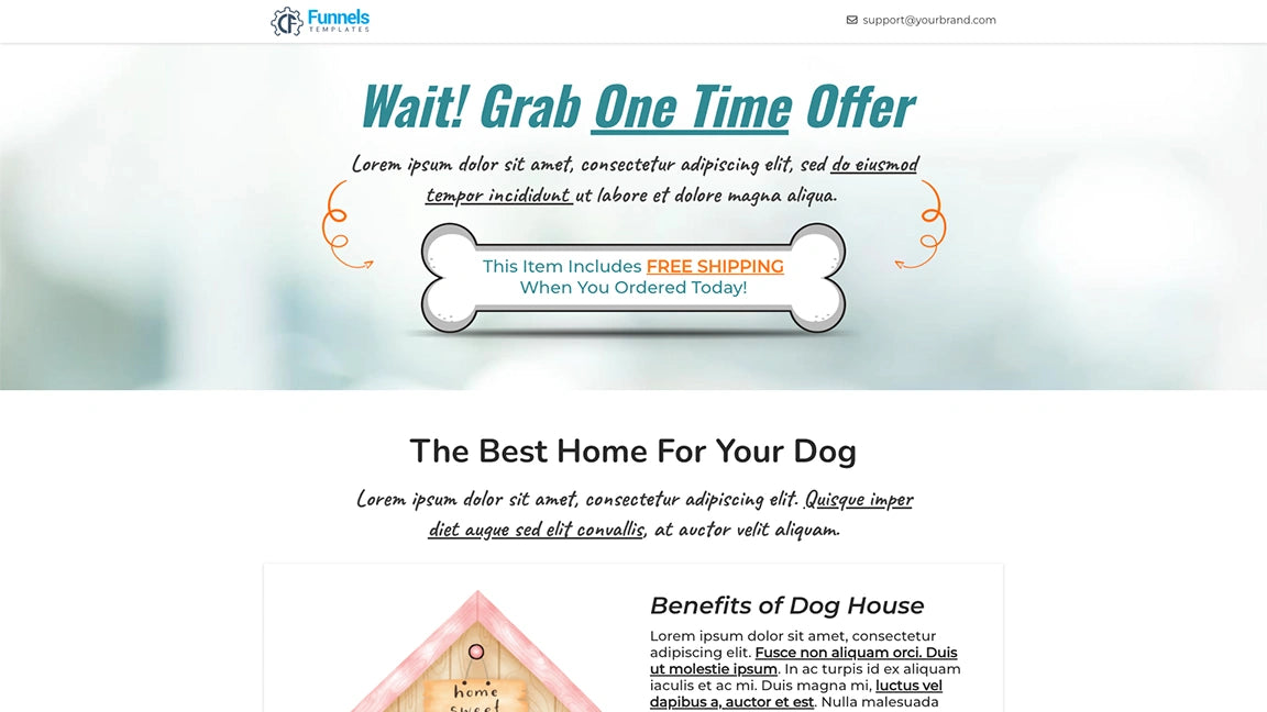 sales-funnel-for-pet-food-dog-food-Upsell-page