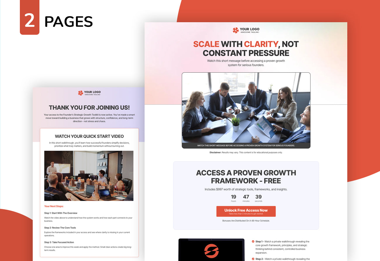Startup Founders Funnel: Scale With Clarity, Not Pressure