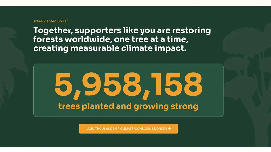 Tree plantation campaign donation planted tree