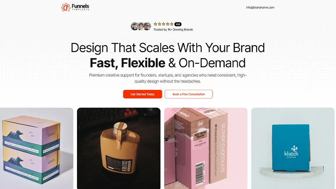 Lead Generation Funnel for Unlimited Graphic Design Services - Banner