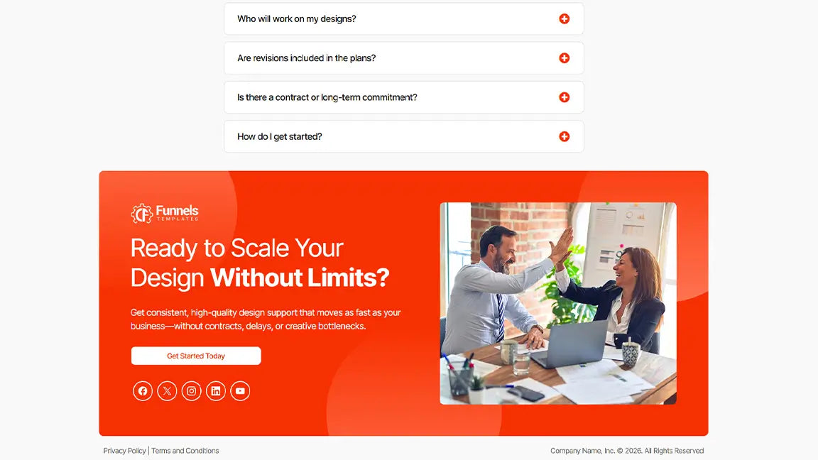 Lead Generation Funnel for Unlimited Graphic Design Services - CTA
